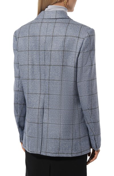 Жакет из шерсти и льна MVST голубого цвета по цене 196000 руб., арт. SDG200/S0621607, фото 4 Жакет из шерсти и льна MVST, арт. SDG200/S0621607, фото 4