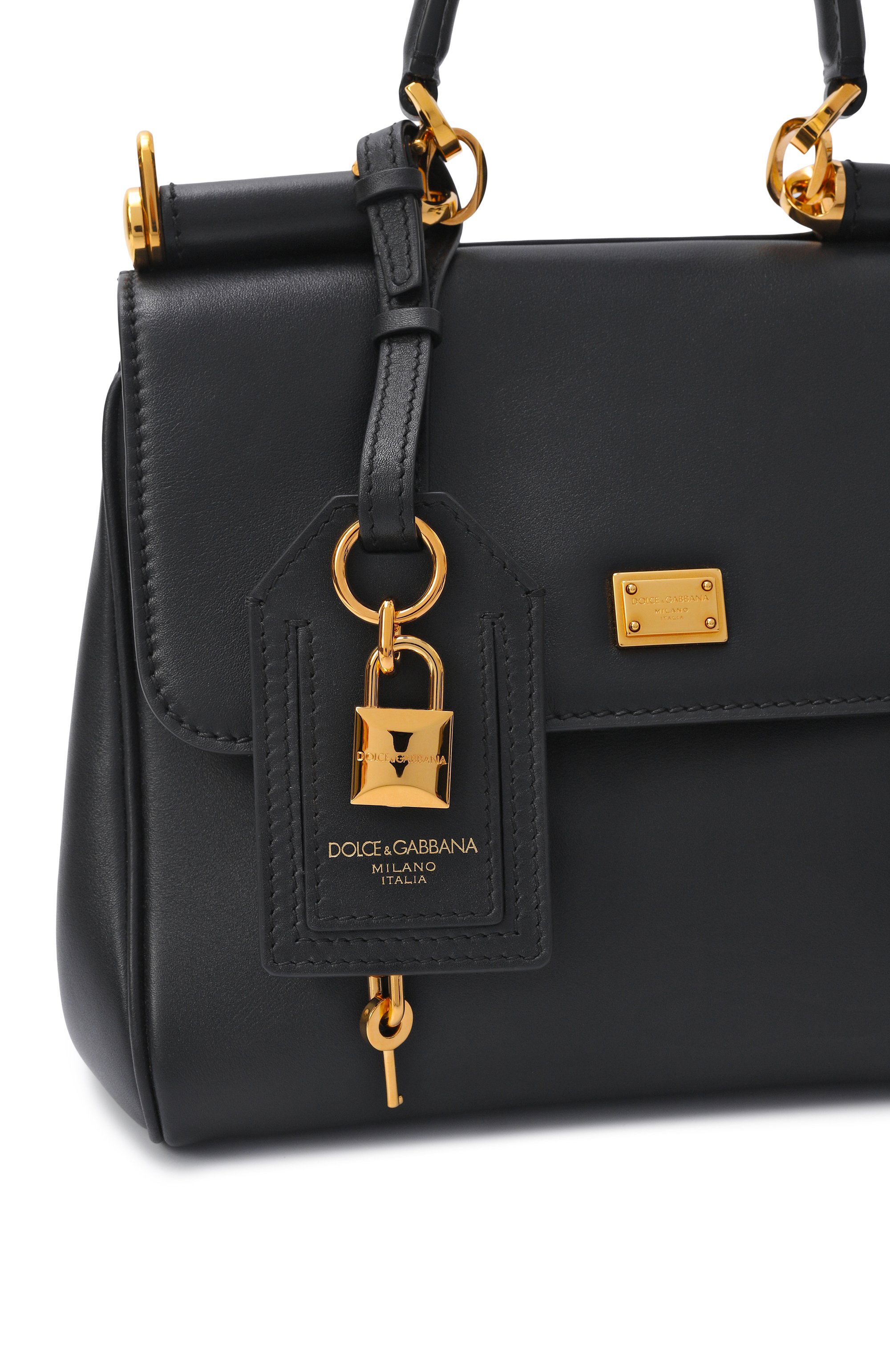 Сумка my sicily DOLCE & GABBANA черного цвета по цене 299500 руб., арт. BB7781/B7321, фото 6 Сумка my sicily DOLCE & GABBANA, арт. BB7781/B7321, фото 6
