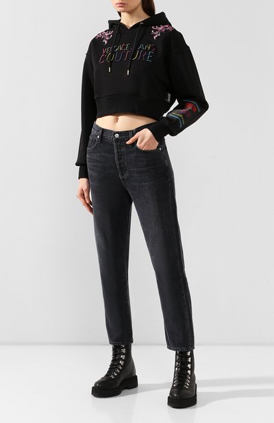 Хлопковое худи VERSACE JEANS COUTURE, арт. B6HUB791-UDM300 9A PATCHES/30296, фото 2