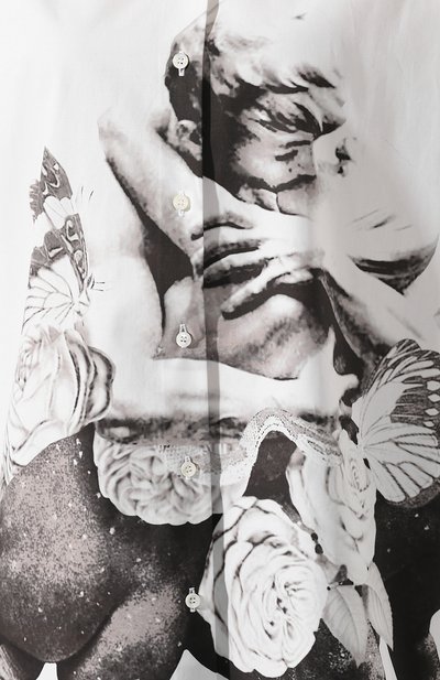 Хлопковая рубашка VALENTINO белого цвета по цене 179500 руб., арт. SB0AB14U52G, фото 5 Хлопковая рубашка VALENTINO, арт. SB0AB14U52G, фото 5