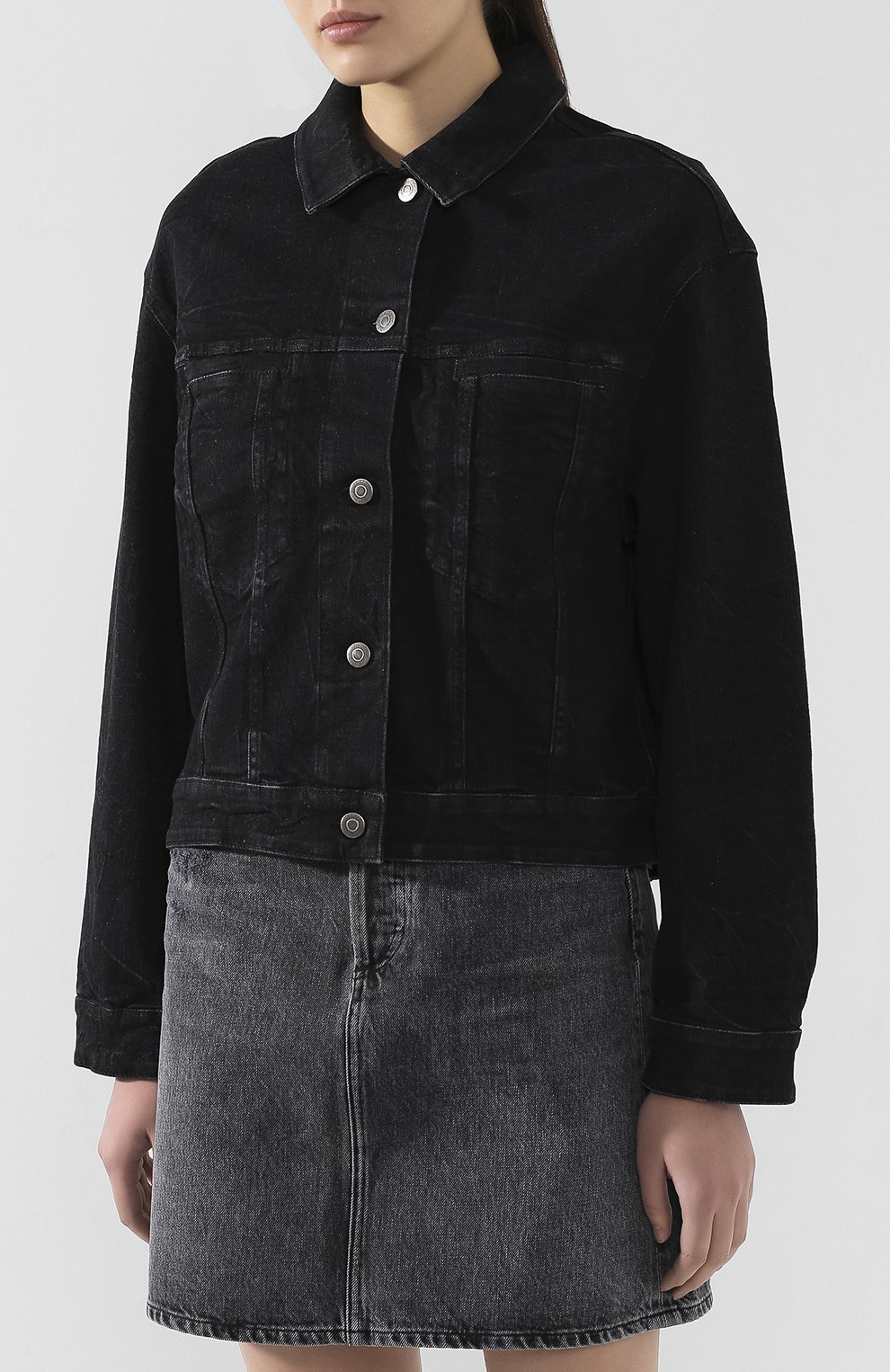 Джинсовая куртка STELLA MCCARTNEY черного цвета по цене 58900 руб., арт. 591394/SNH41, фото 3 Джинсовая куртка STELLA MCCARTNEY, арт. 591394/SNH41, фото 3