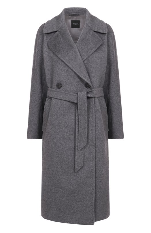 Кашемировое пальто Weekend Max Mara CASCIA Серый CASCIA