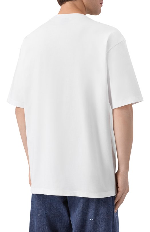 Хлопковая футболка Comme des Fuckdown CFABM01827 Белый  CFABM01827 Фото 4