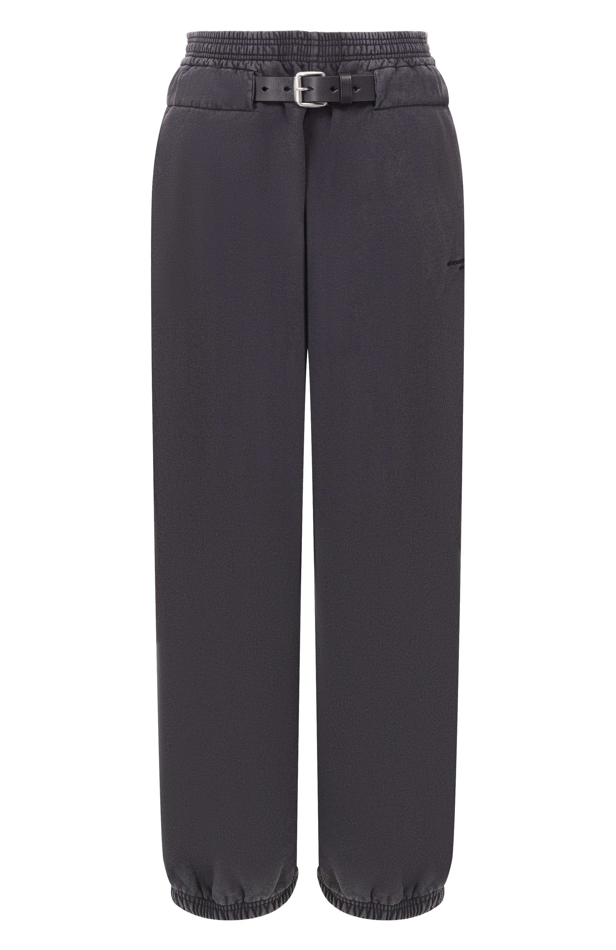 Хлопковые джоггеры ALEXANDERWANG.T темно-серого цвета по цене 107000 руб., арт. 4CC1264961, фото 1 Хлопковые джоггеры ALEXANDERWANG.T, арт. 4CC1264961, фото 1