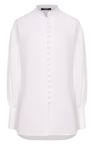 Женская хлопковая блузка BALMAIN, арт. HF1HR165/CG72