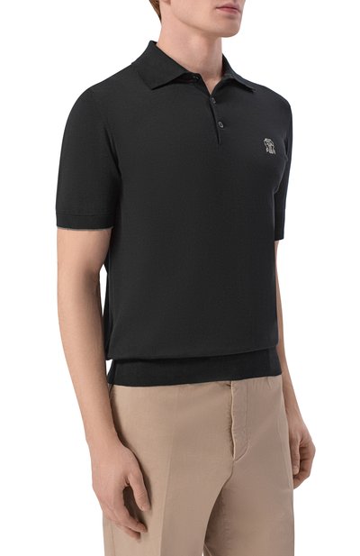 Хлопковое поло BRUNELLO CUCINELLI, арт. M29800195, фото 3