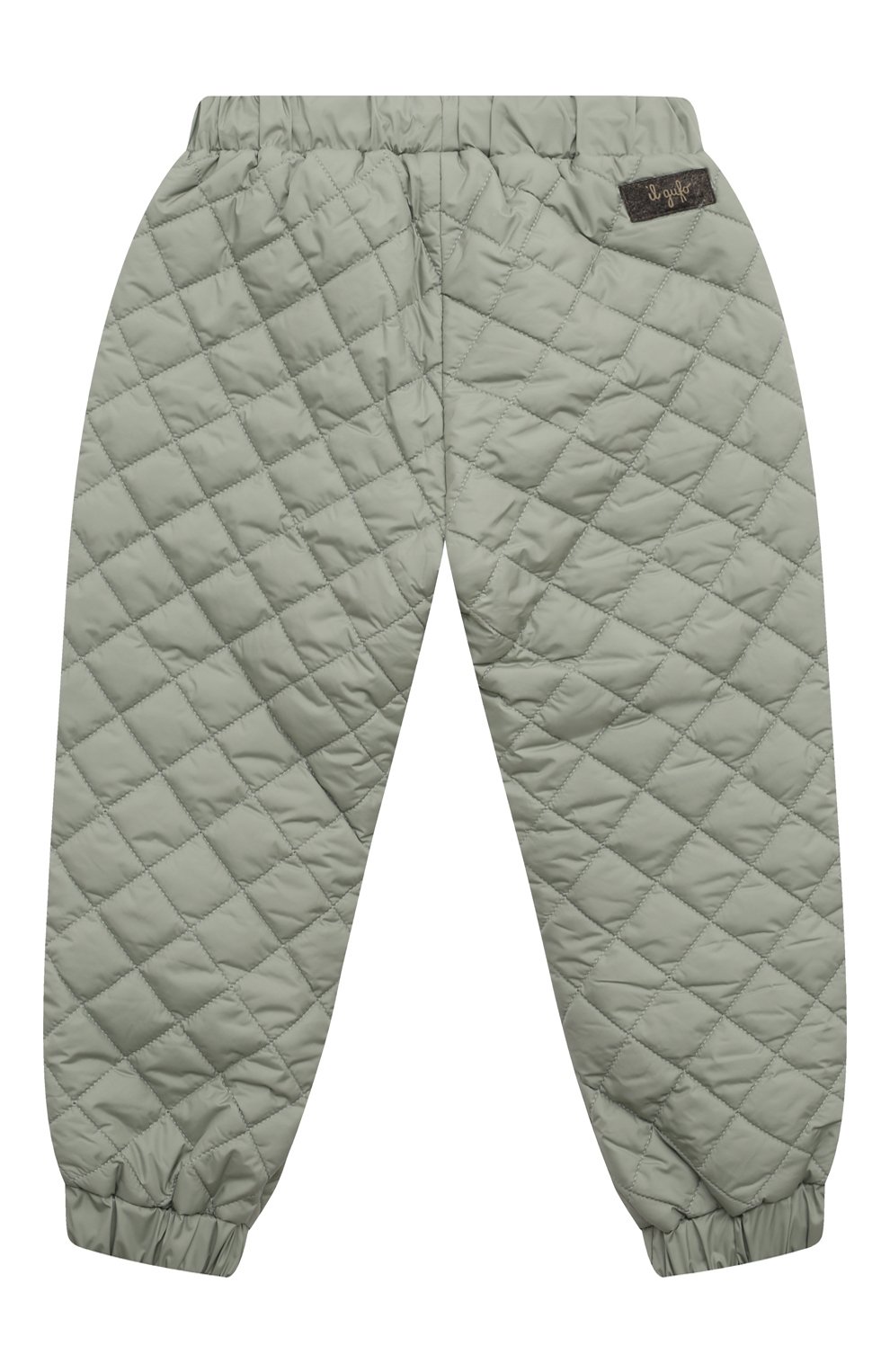 Утепленные джоггеры IL GUFO светло-зеленого цвета по цене 15450 руб., арт. A24PL340N0106/5A-8A, фото 2 Утепленные джоггеры IL GUFO, арт. A24PL340N0106/5A-8A, фото 2