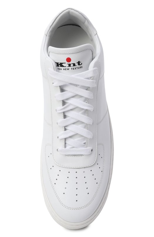 Кожаные кеды Kiton USSK060N01369 Белый  USSK060N01369 Фото 5