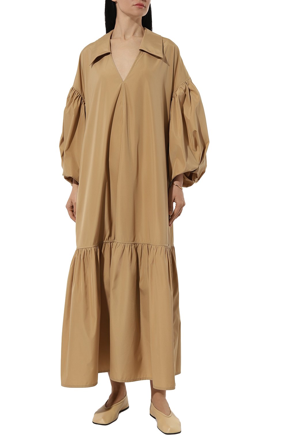 Платье CO темно-бежевого цвета по цене 170500 руб., арт. 4528BCPT, фото 3 Платье CO, арт. 4528BCPT, фото 3