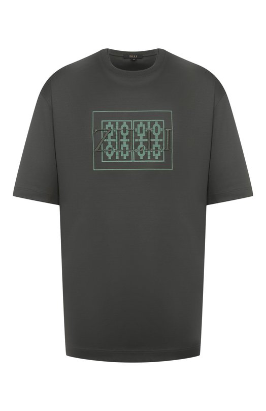 Хлопковая футболка Zilli TSR030M0100VZMRB0 Зелёный TSR030M0100VZMRB0
