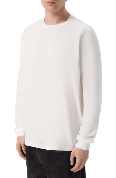 Хлопковый лонгслив RICK OWENS молочного цвета по цене 45150 руб., арт. RU02F4277/JA, фото 3 Хлопковый лонгслив RICK OWENS, арт. RU02F4277/JA, фото 3