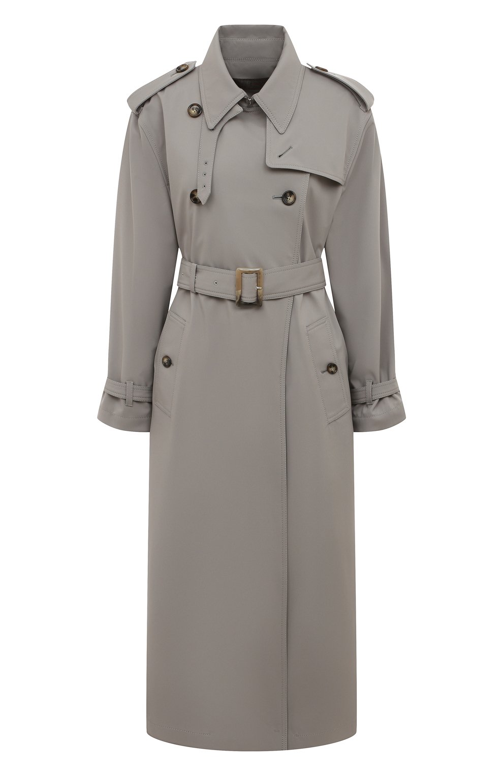 Тренч ULYANA SERGEENKO серого цвета по цене 320000 руб., арт. MNL001SS22Ornella (4366т21), фото 1 Тренч ULYANA SERGEENKO, арт. MNL001SS22Ornella (4366т21), фото 1