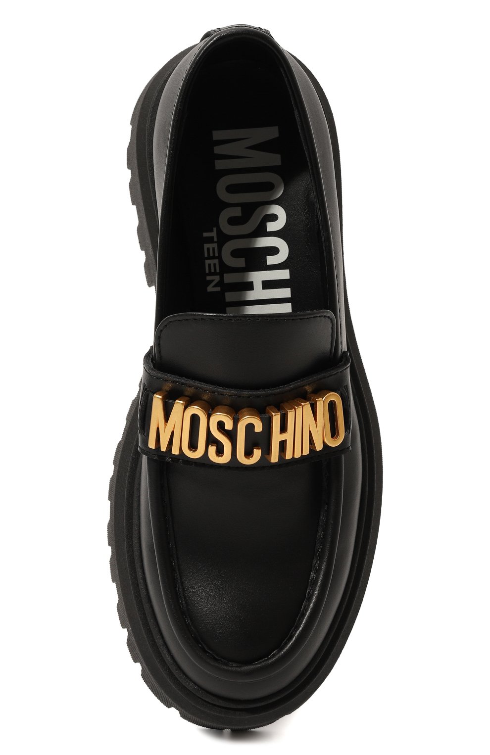 Кожаные лоферы MOSCHINO, арт. 76047/36-40, фото 4