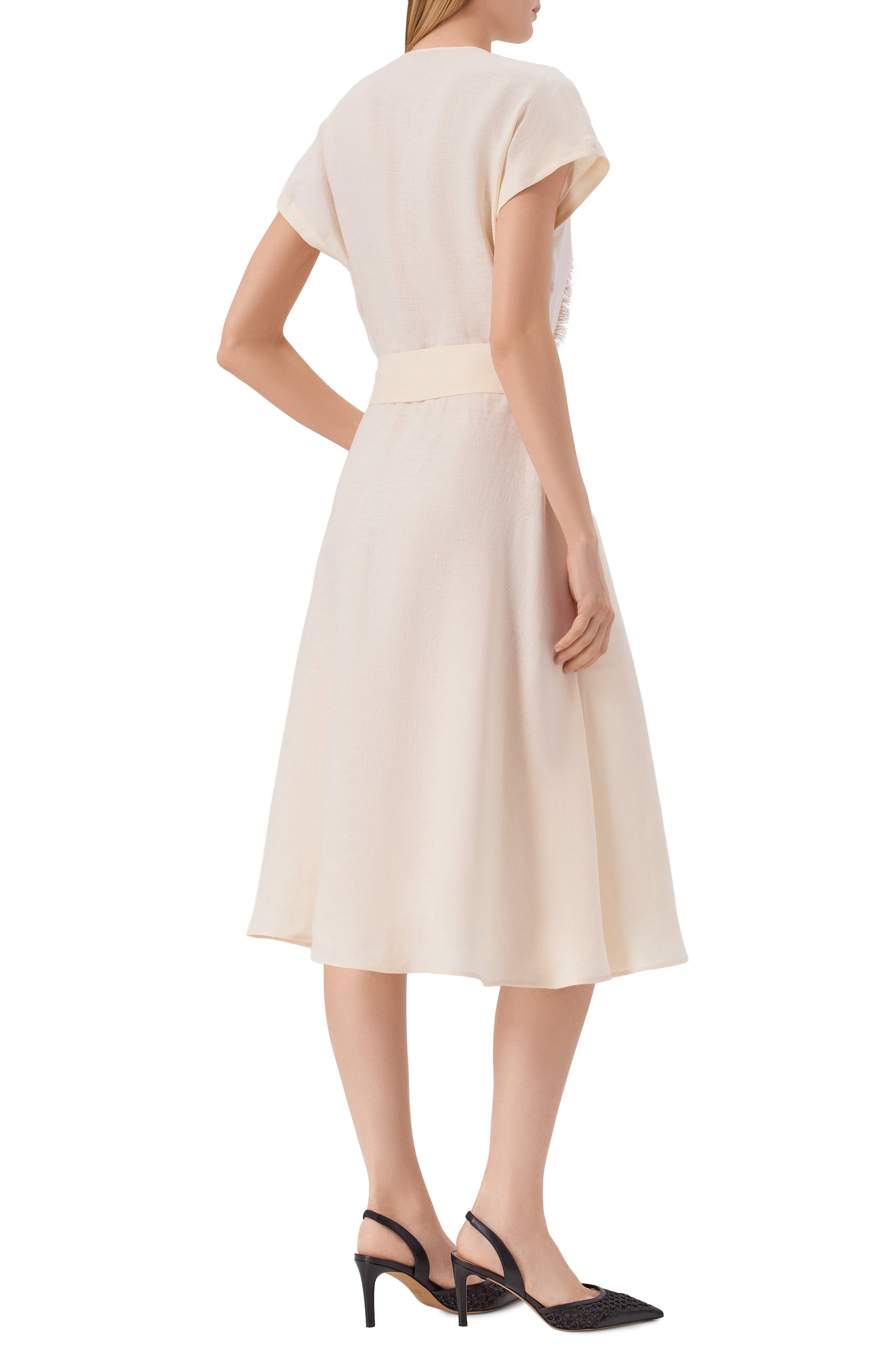 Льняное платье KITON, арт. D61341H09690, фото 3