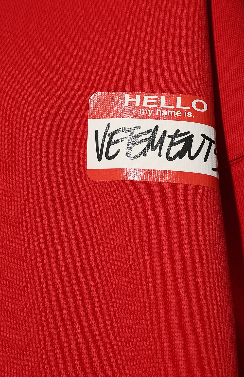 Хлопковое худи VETEMENTS, арт. UE52TR390R 1601/W, фото 5