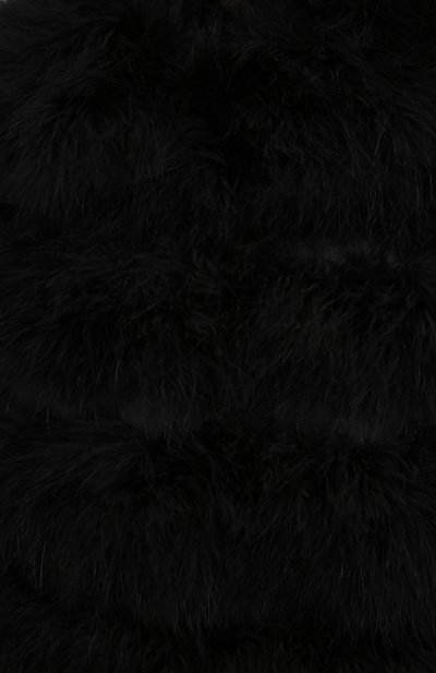 Шуба из овчины с отделкой перьями SAINT LAURENT, арт. 658391/YCET2, фото 5