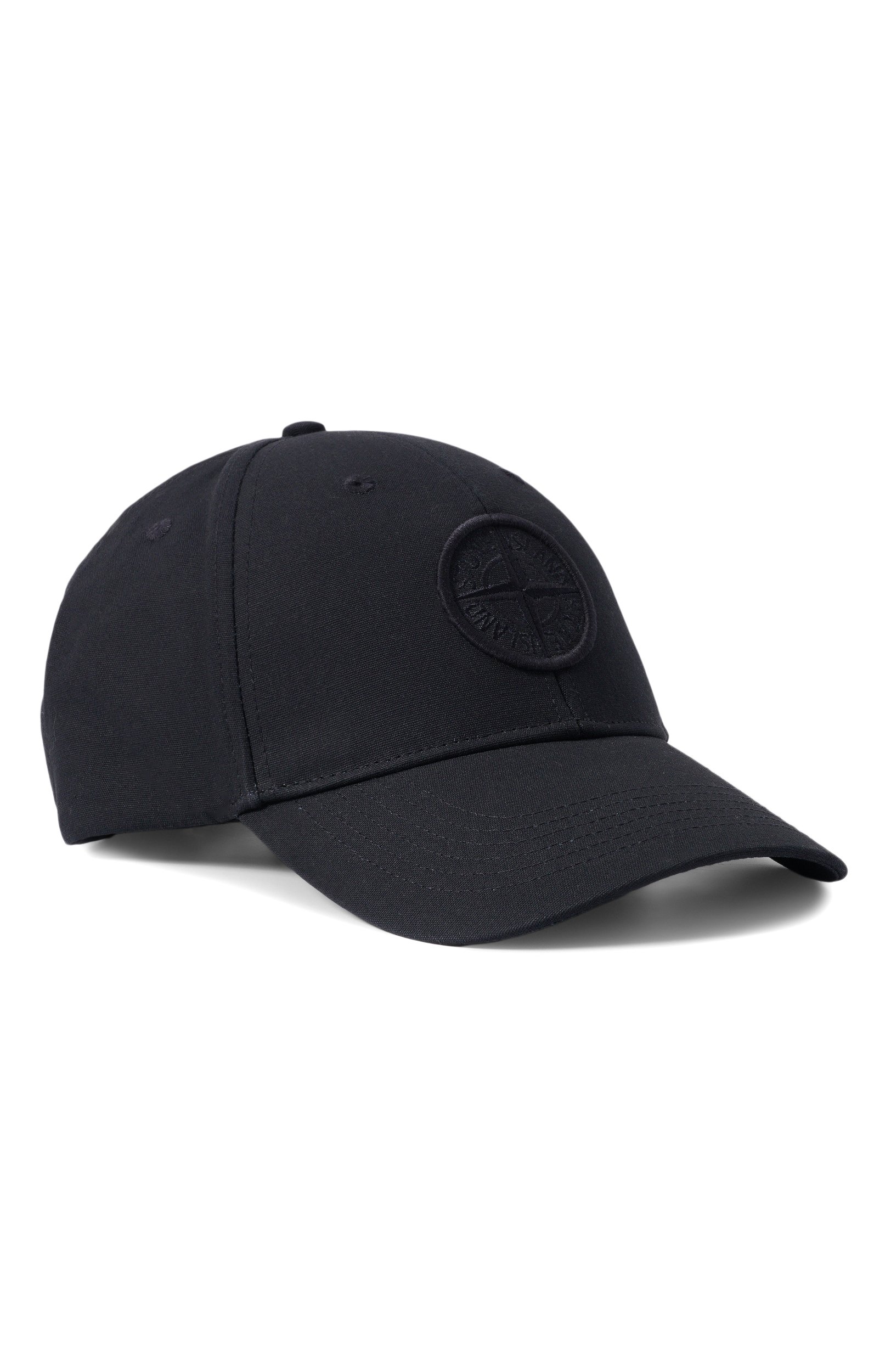 Хлопковая бейсболка STONE ISLAND синего цвета по цене 18350 руб., арт. L1S159100013/S0248, фото 1 Хлопковая бейсболка STONE ISLAND, арт. L1S159100013/S0248, фото 1