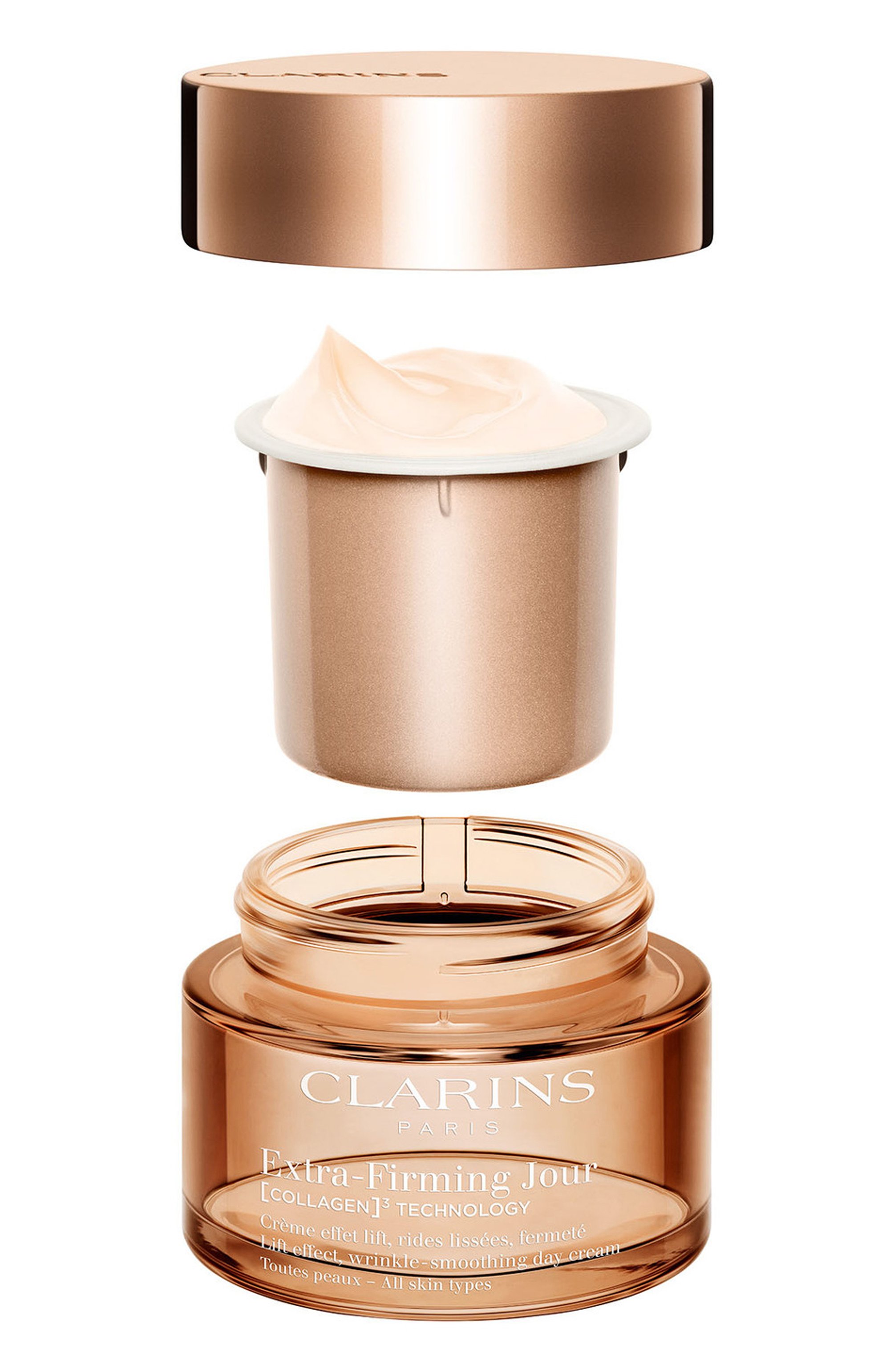 Регенерирующий дневной крем для любого типа кожи extra-firming (50ml) CLARINS бесцветного цвета по цене 10950 руб., арт. 80110132, фото 3 Регенерирующий дневной крем для любого типа кожи extra-firming (50ml) CLARINS, арт. 80110132, фото 3