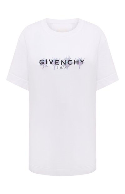 Женская хлопковая футболка GIVENCHY, арт. BW707Z3/ZBC100