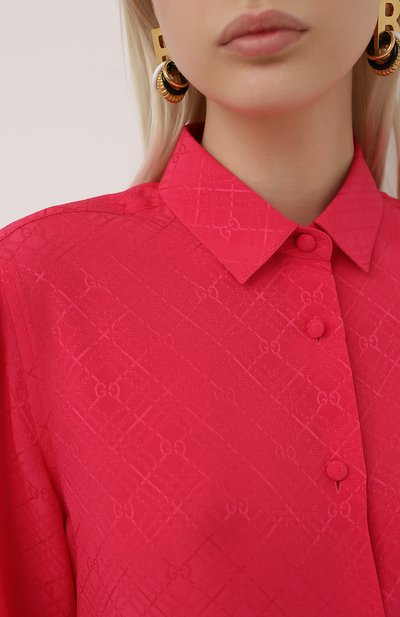 Шелковая рубашка GUCCI, арт. 622196/ZADWP, фото 5