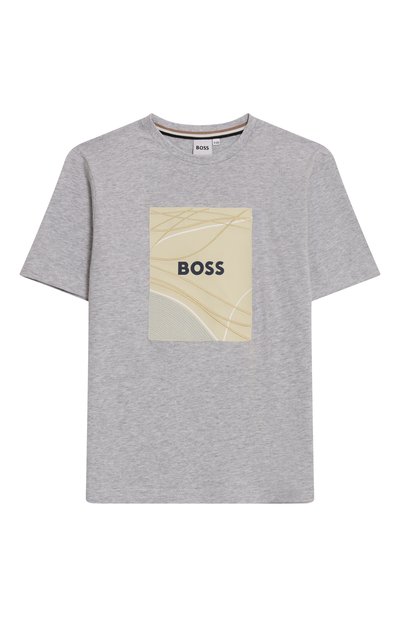 Хлопковая футболка BOSS, арт. J52369