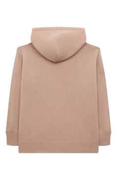 Детский кашемировое худи GIORGETTI CASHMERE кремвого цвета, арт. MB1803 | Фото 2 (Материал внешний: Кашемир, Шерсть; Драгоценные камни: Проставлено; Материал сплава: Проставлено; Рукава: Длинные; Девочки Кросс-КТ: Худи-одежда)