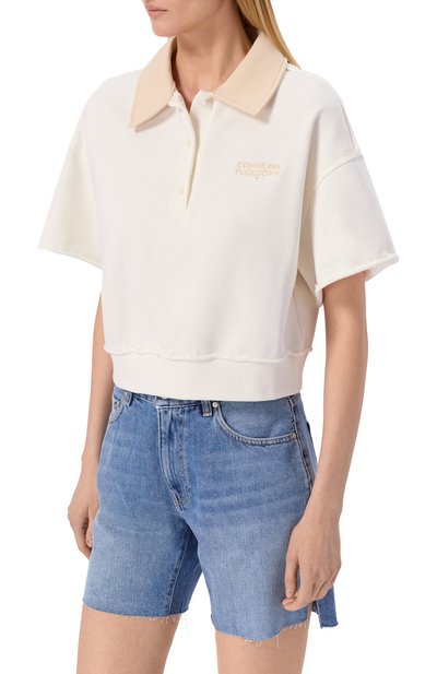 Хлопковое поло COMME DES FUCKDOWN, арт. CFABW01594, фото 3