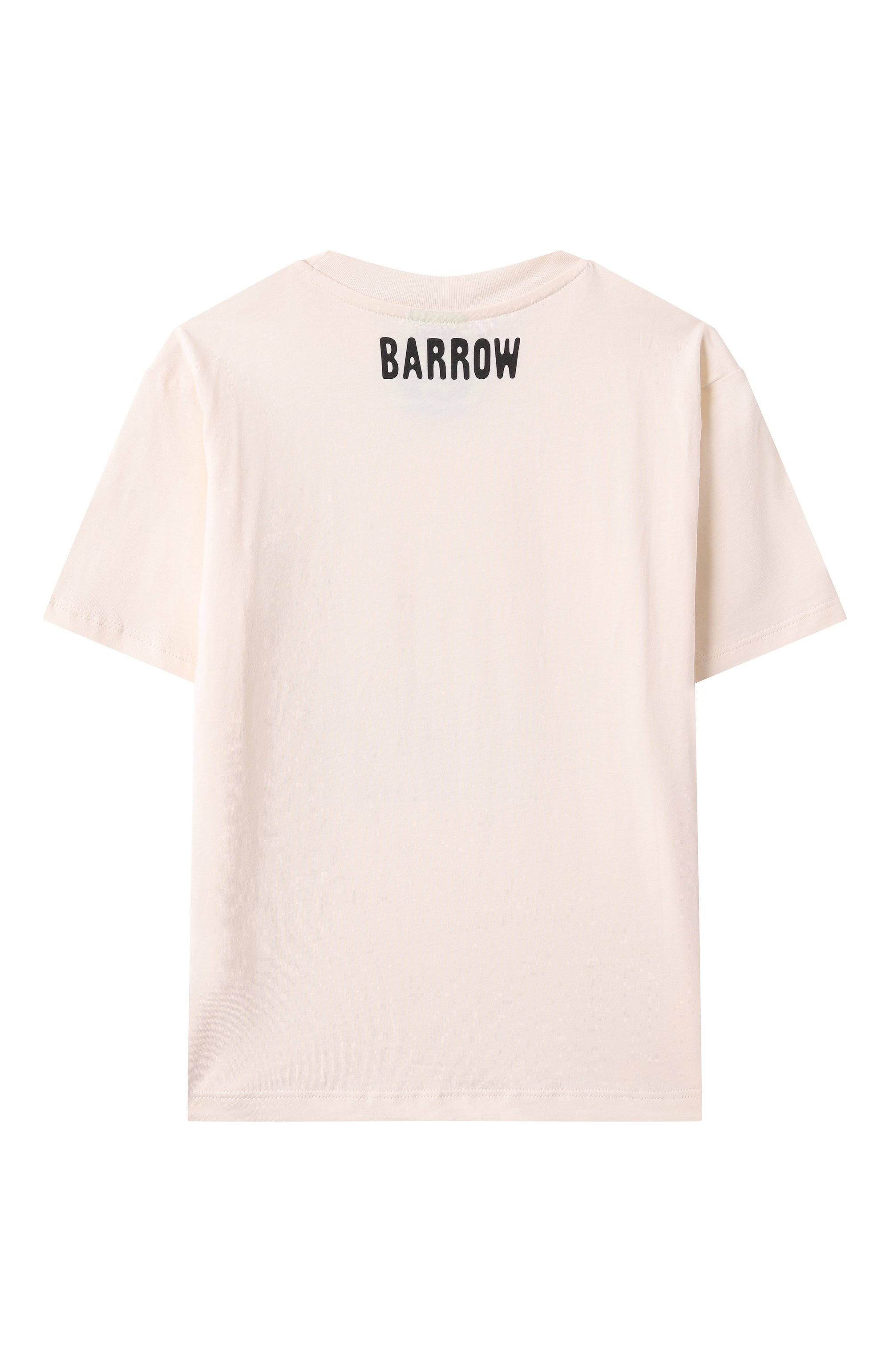 Хлопковая футболка BARROW кремового цвета по цене 8755 руб., арт. S5BKJUTH068, фото 2 Хлопковая футболка BARROW, арт. S5BKJUTH068, фото 2