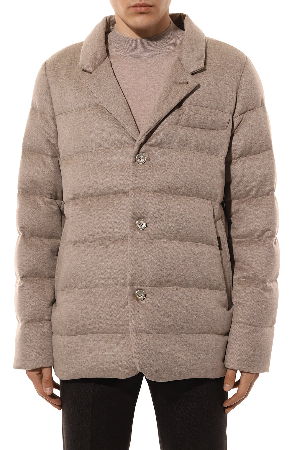 Кашемировый пуховик dalton-dtb с отделкой из норки MOORER, арт. DALT0N/EDB, фото 7