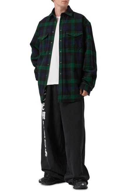 Мужская шерстяная рубашка VETEMENTS, арт. UA65SH929N/8720 FLANNEL