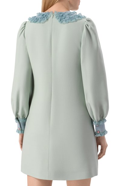 Платье из шерсти и шелка VALENTINO, арт. 6B3VAEJ61CF, фото 4