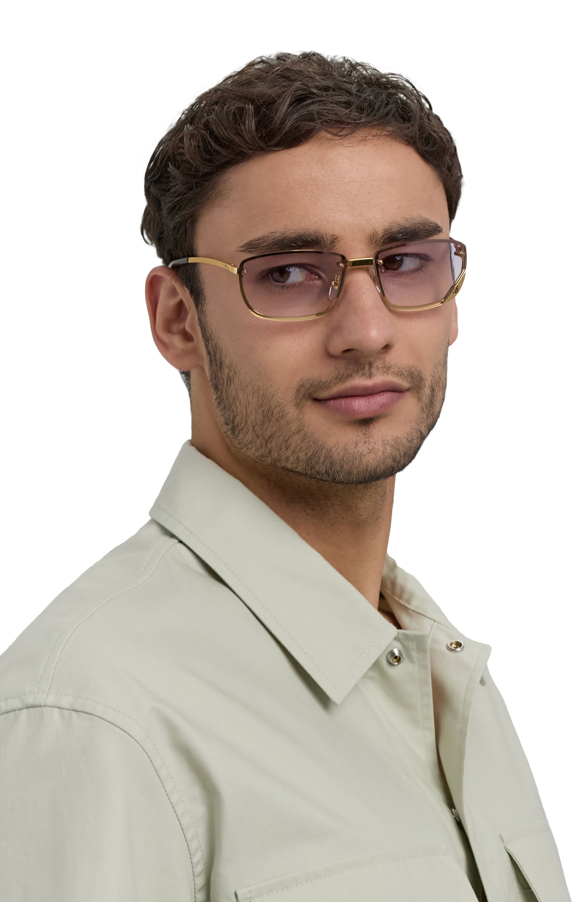 Солнцезащитные очки VINTAGE FRAMES, арт. VF CELEBRITY 24KT G0LD/LIGHT PURPLE, фото 2