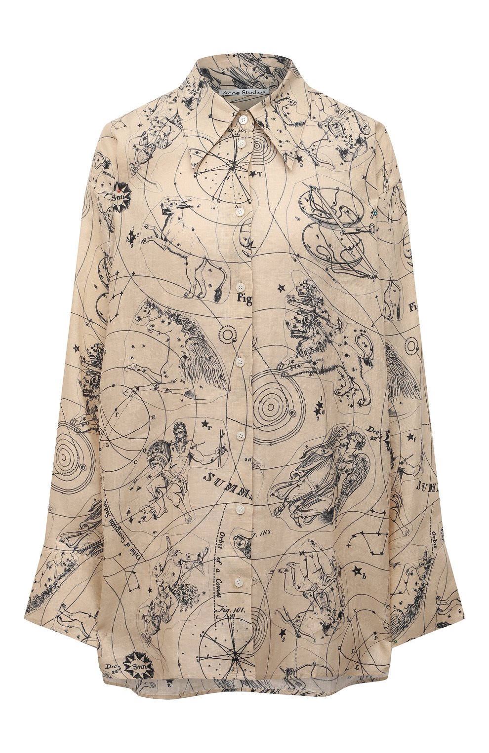 Льняная рубашка ACNE STUDIOS, арт. AC0350, фото 1