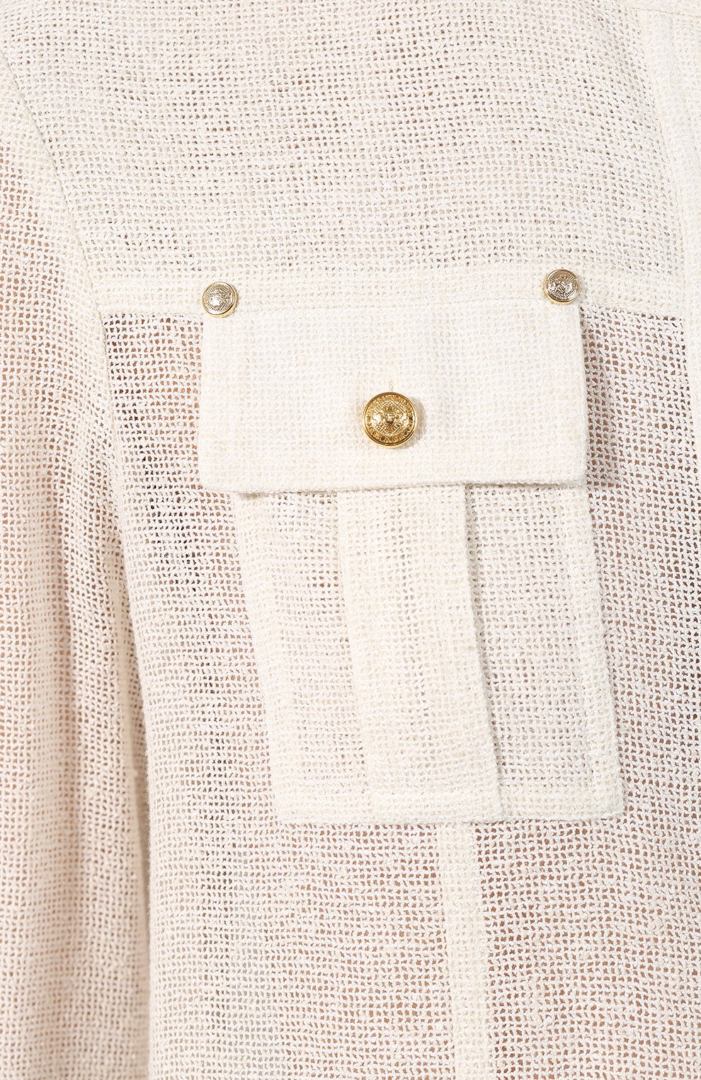 Рубашка из смеси вискозы и льна BALMAIN, арт. RF12234/C105, фото 5