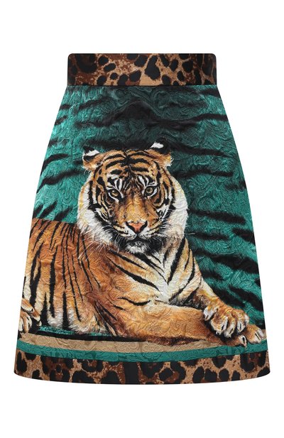 Юбка из вискозы и хлопка DOLCE & GABBANA, арт. I4J34W/GDATE, фото 1