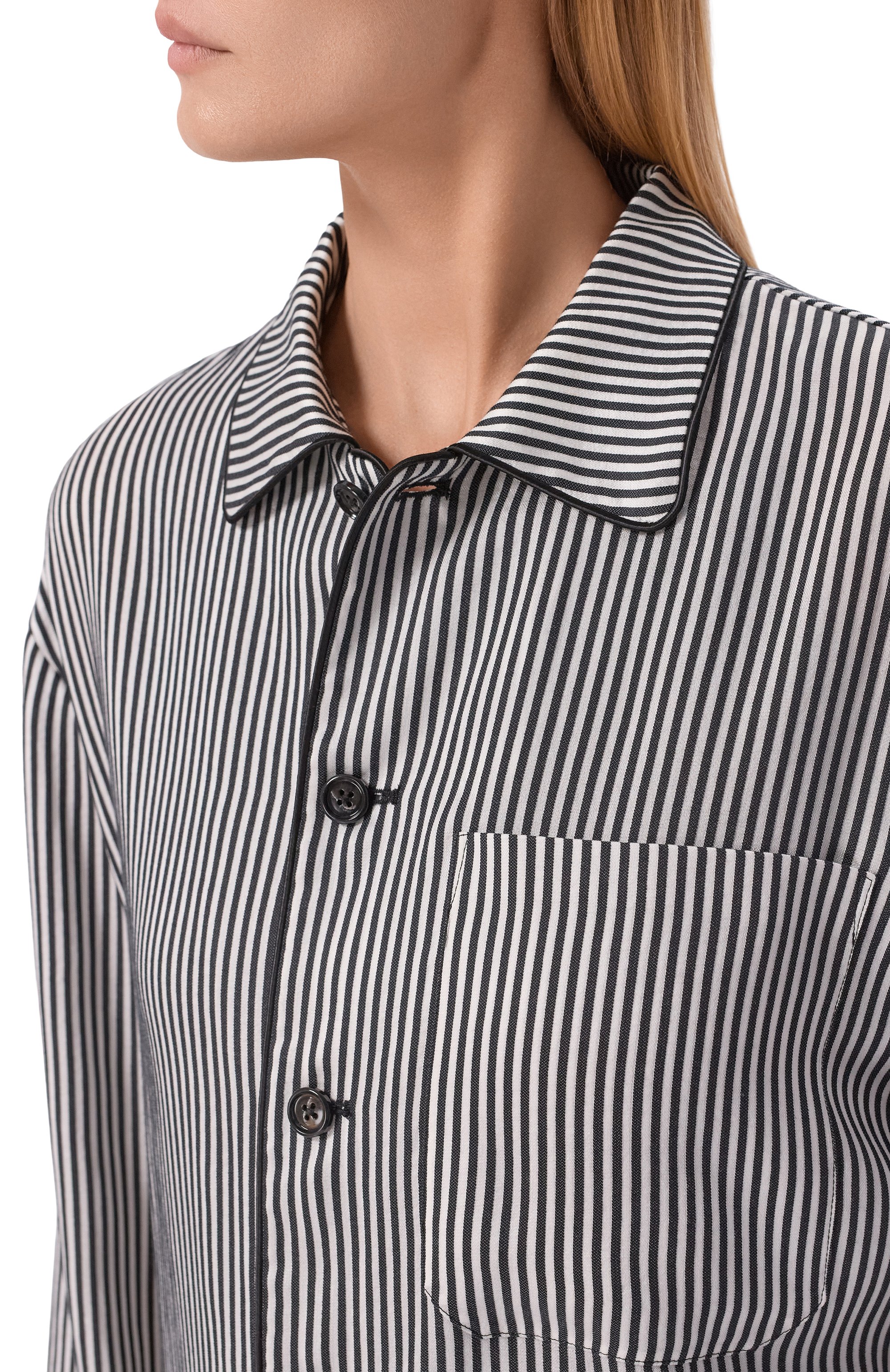 Рубашка из лиоцелла и шелка ANN DEMEULEMEESTER, арт. B0014007/FA737, фото 5