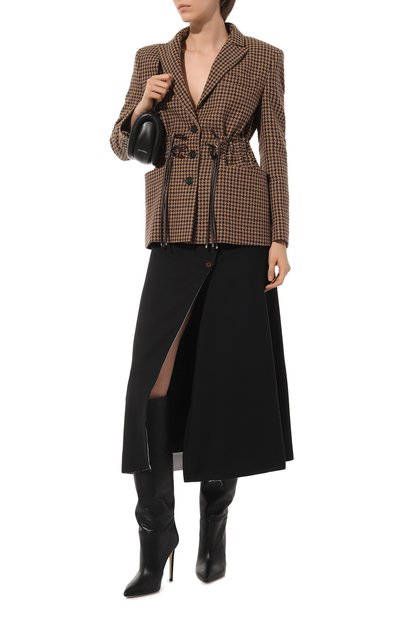 Шерстяной жакет DONDUP коричневого цвета по цене 114000 руб., арт. DJ579/FF0399D-XXX, фото 2 Шерстяной жакет DONDUP, арт. DJ579/FF0399D-XXX, фото 2