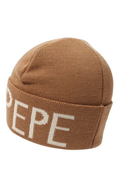 Шапка PATRIZIA PEPE бежевого цвета по цене 11200 руб., арт. 8F0454_A6B2, фото 3 Шапка PATRIZIA PEPE, арт. 8F0454_A6B2, фото 3