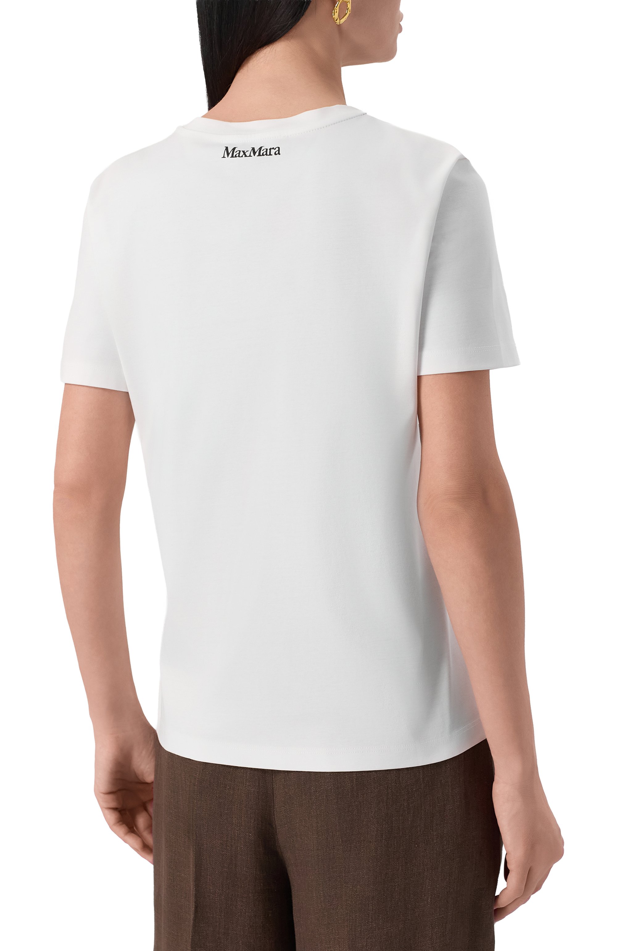 Хлопковая футболка MAX MARA STUDIO, арт. W0N, фото 4