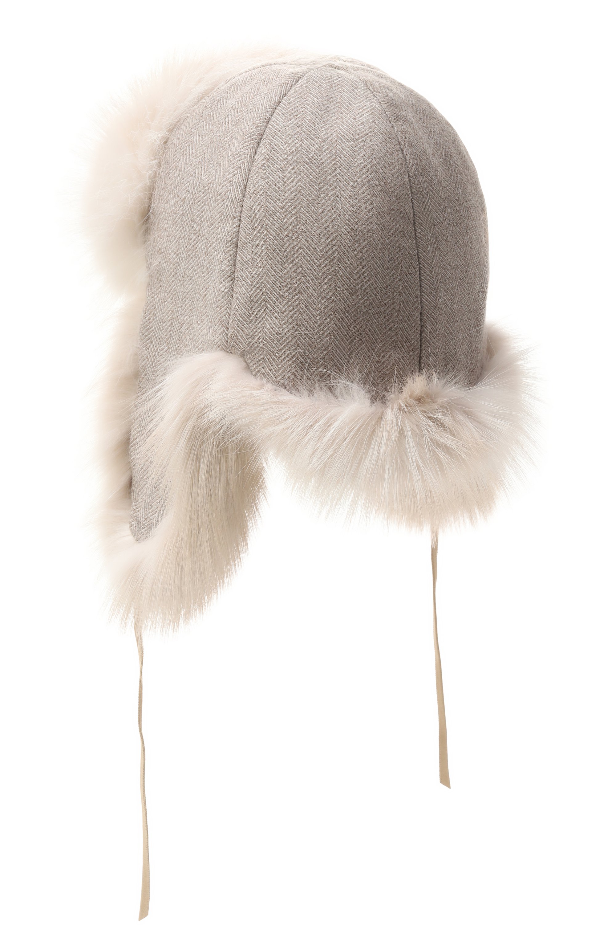 Кашемировая шапка-ушанка саша с мехом лисы FURLAND, арт. 0107609610135600227, фото 2