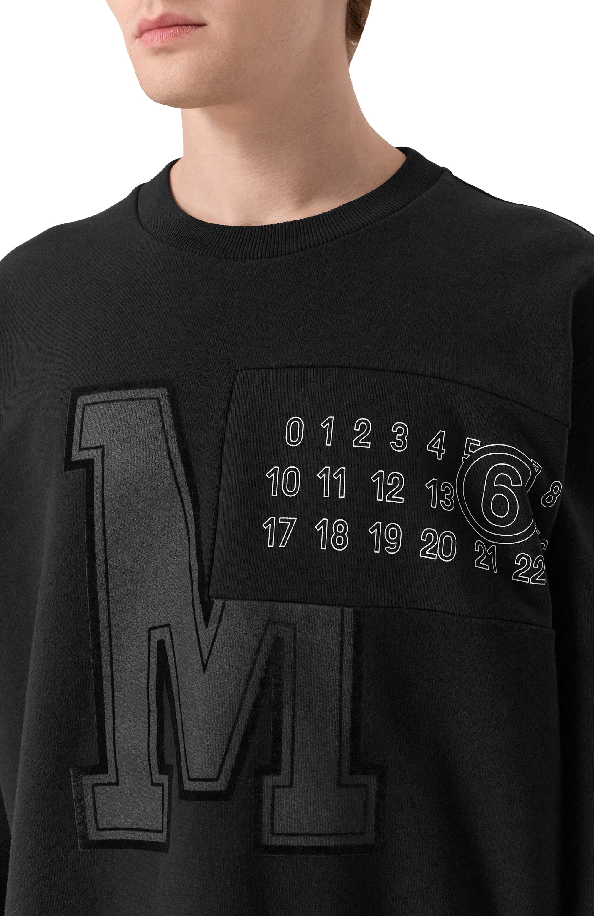 Хлопковый свитшот MM6, арт. SH0GU0029/M25014, фото 5