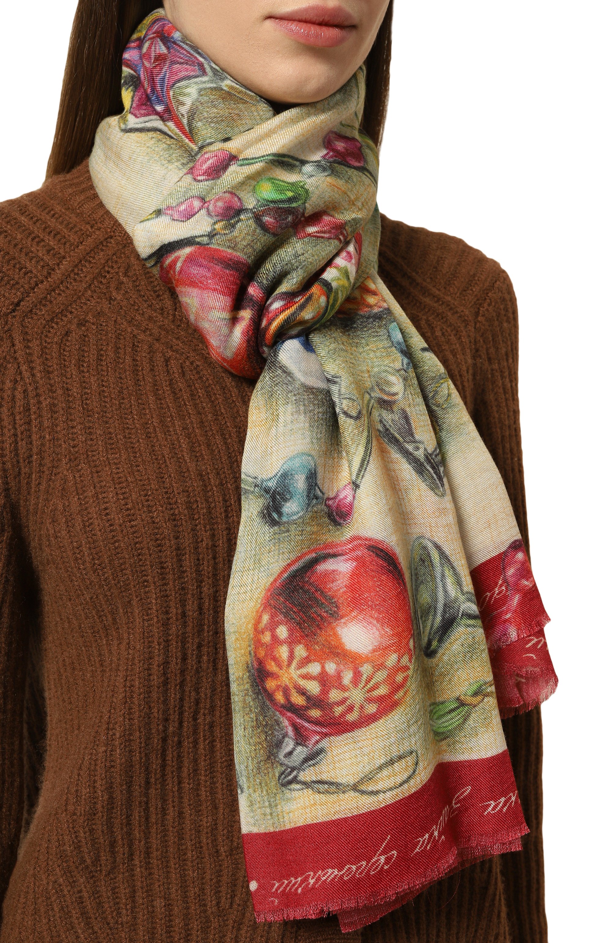 Палантин новогодние игрушки GOURJI, арт. 91245422/6251114, фото 2