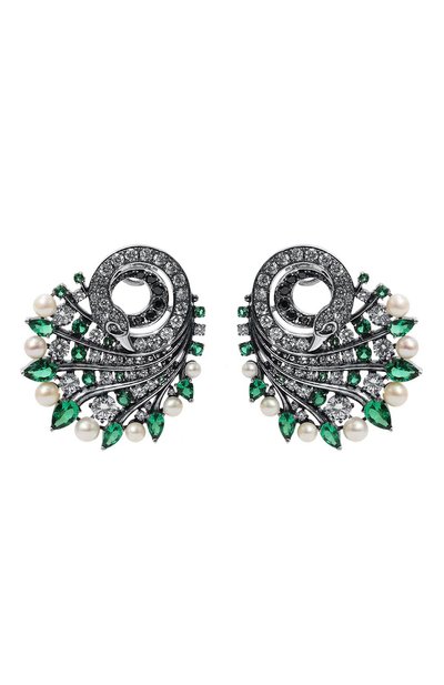 Серьги graceful swans QUEENSBEE, арт. 201409, фото 1