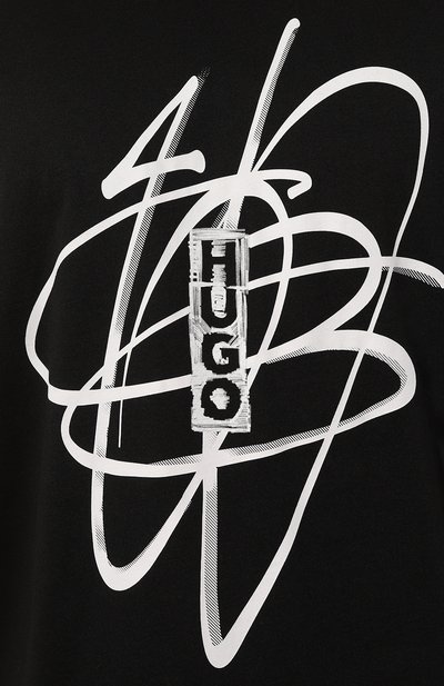Хлопковая футболка HUGO, арт. 50494012, фото 5