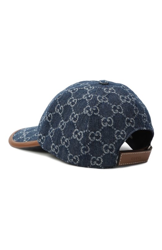 Хлопковая бейсболка Gucci 816450/3HA7U Синий  816450/3HA7U Фото 2