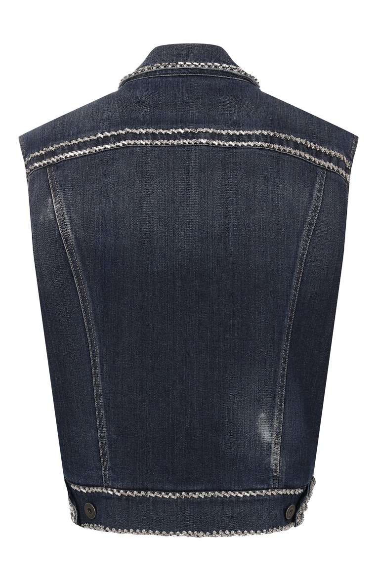 Джинсовый жилет PRADA, арт. GFB188-1RGM-F0008-182, фото 2
