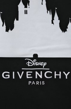 Детский хлопковое худи GIVENCHY черного цвета, арт. H25482/12+/14 | Фото 4 (Рукава: Длинные; Мальчики Кросс-КТ: Худи-одежда; Материал сплава: Проставлено; Материал внешний: Хлопок; Тематический товар: Disney; Драгоценные камни: Проставлено)