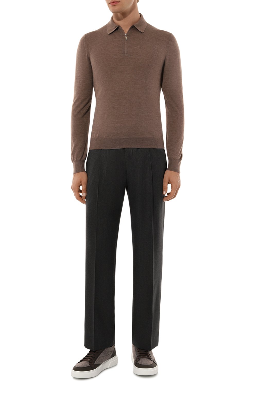 Поло из шерсти и шелка GRAN SASSO, арт. 57137/13190, фото 2