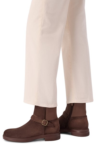 Женские замшевые полусапоги SANTONI, арт. WTYG72442CI0NHI0