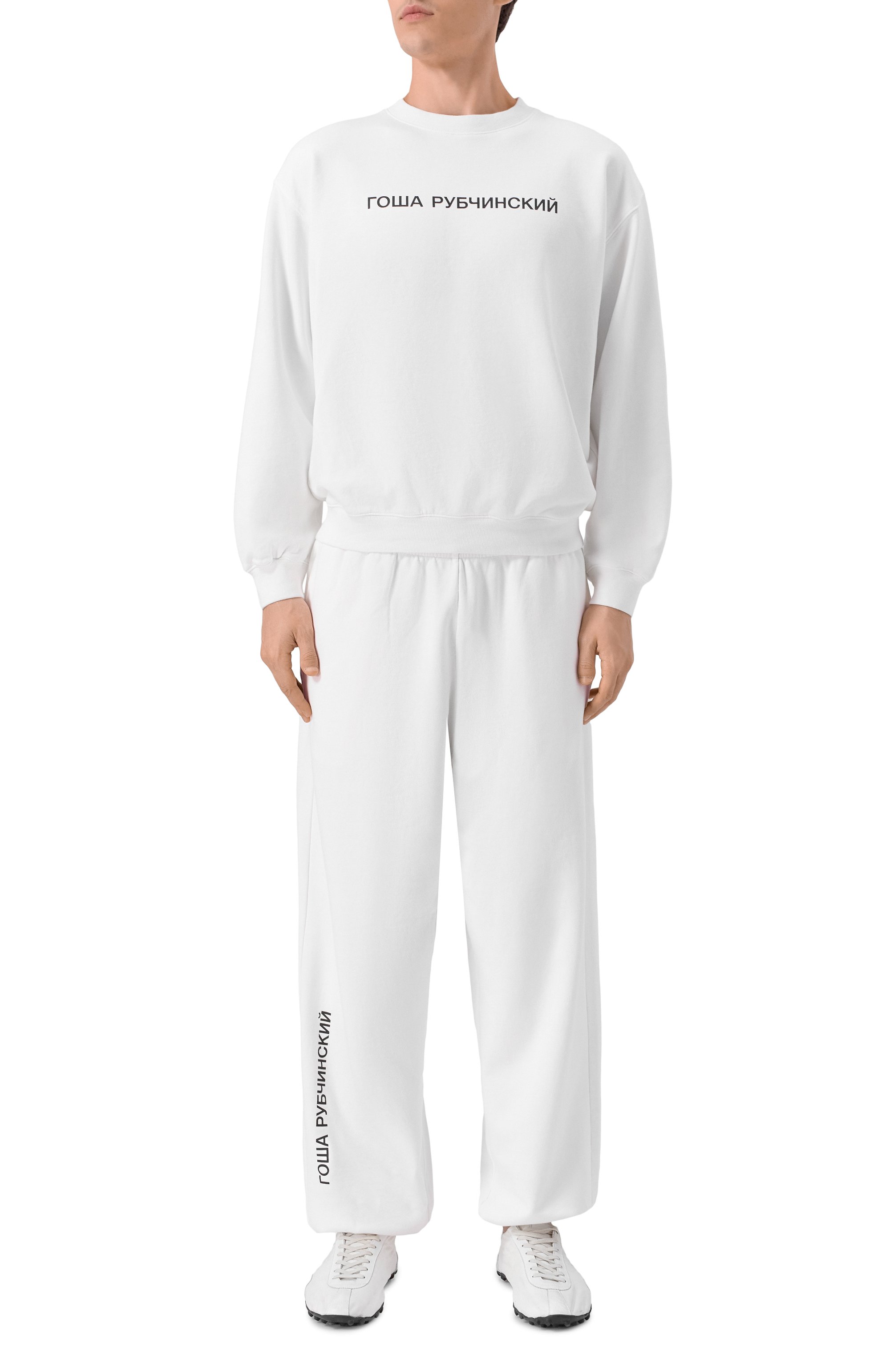 Хлопковые джоггеры ГОША РУБЧИНСКИЙ, арт. SWP_0102_WHITE, фото 2